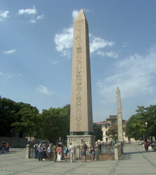 Turquia Istambul Fátima Sultão Ahmet Park Obelisco Teodósio Dikilitas Obelisco — Fotografia de Stock