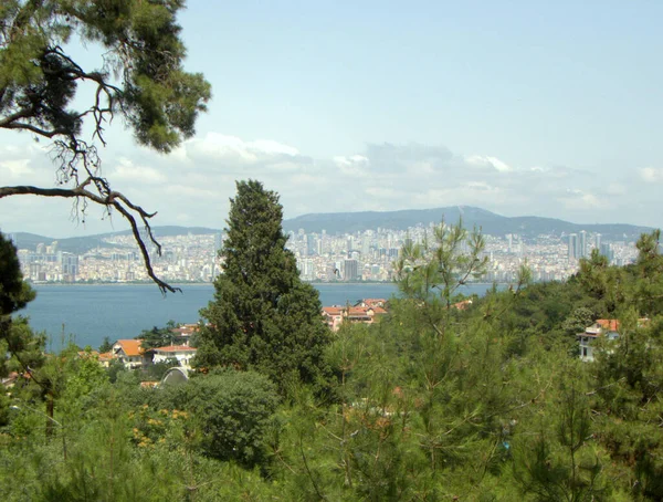 Törökország Buyukada Sziget Isztambul Látképe Szigetről — Stock Fotó