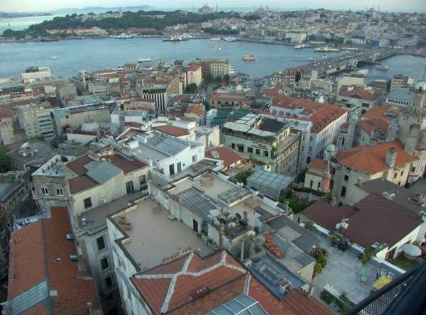 Turchia Istanbul Bereketzade Mahallesi Buyuk Hendek Caddesi Torre Galata Veduta — Foto Stock