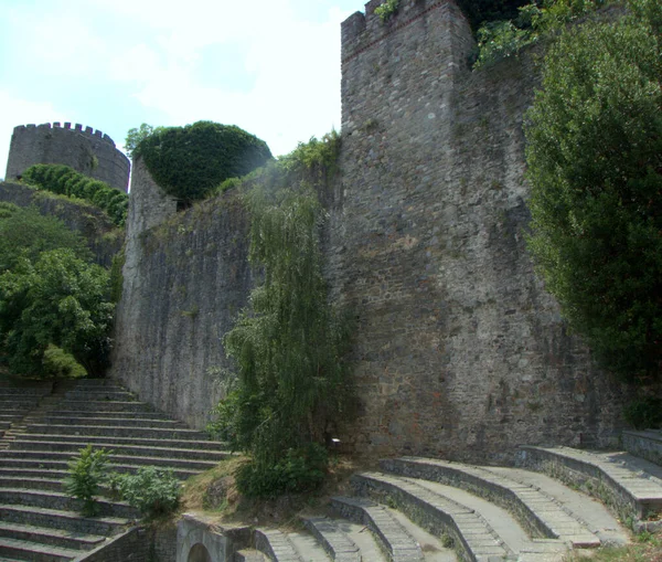 Turquie Istanbul Château Rumeli Hisari Cour Forteresse Murs Pierre — Photo