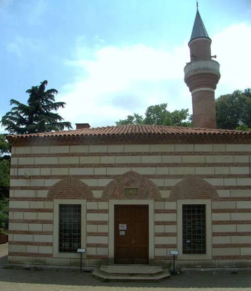 Turkije Istanbul Rumeli Hisari Kasteel Rumeli Hisar Fatih Moskee — Stockfoto