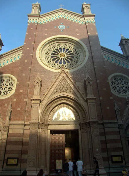 Turkije Istanbul Tomtom Istiklal Cad 171 Kerk Van Sint Antonius — Stockfoto