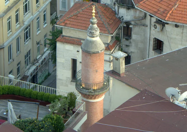 Turquía Estambul Bereketzade Mahallesi Buyuk Hendek Caddesi Torre Galata Vista —  Fotos de Stock