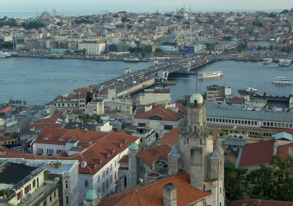 Turchia Istanbul Bereketzade Mahallesi Buyuk Hendek Caddesi Torre Galata Veduta — Foto Stock