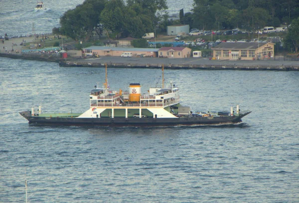 Turkije Istanbul Bereketzade Mahallesi Buyuk Hendek Caddesi Galata Tower Plezierboot — Stockfoto