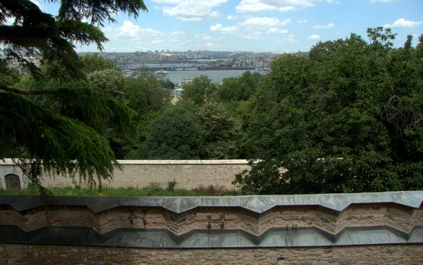 Turkije Istanbul Cankurtaran Topkapi Paleis Uitzicht Stad — Stockfoto