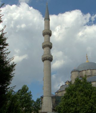 Türkiye, İstanbul, Fatih, Yeni Cami (Yeni Cami), caminin minaresi