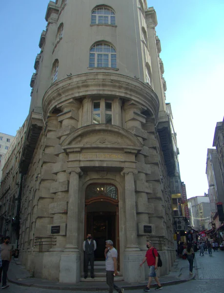 Türkei Istanbul Hobyar Findikci Remzi Orientbank Hotel Istanbul Autographensammlung Hotelfassade — Stockfoto