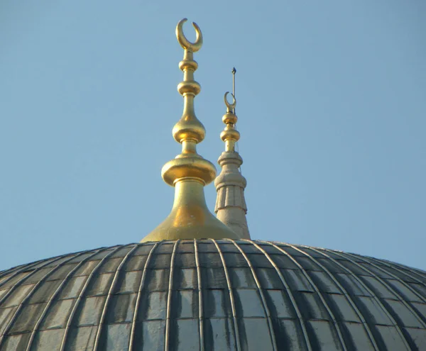 Turchia Istanbul Fatih Moschea Nuruosmaniye Cima Della Cupola Principale Della — Foto Stock