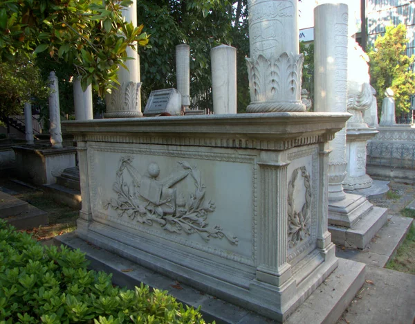 Turcja Stambuł Mollafenari Fatih Grób Ahmet Tevfik Pasza Cmentarz — Zdjęcie stockowe