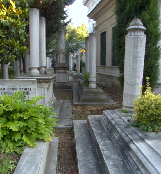 Turquia Istambul Mollafenari Fatih Ahmet Tevfik Pasha Tomb Cemitério — Fotografia de Stock