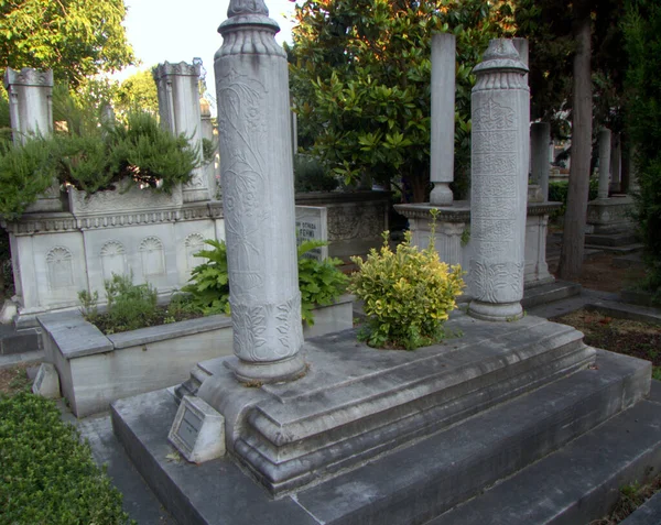 Turkiet Istanbul Mollafenari Fatih Ahmet Tevfik Pasha Tomb Kyrkogård — Stockfoto