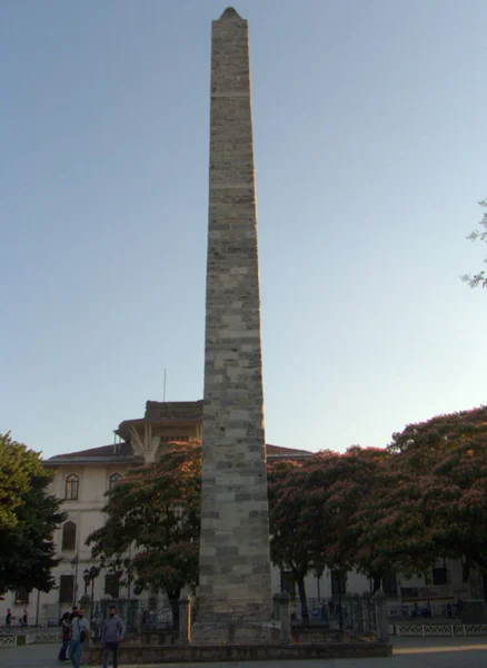 Turquía Estambul Fátima Sultan Ahmet Park Obelisco Amurallado Obelisco Mampostería — Foto de Stock