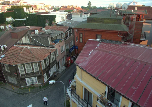 Турция Стамбул Фатих Sultanahmet Cesme Hotel View City Roofs — стоковое фото