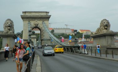 Macaristan, Budapeşte, Zincir Köprüsü, köprünün genel manzarası