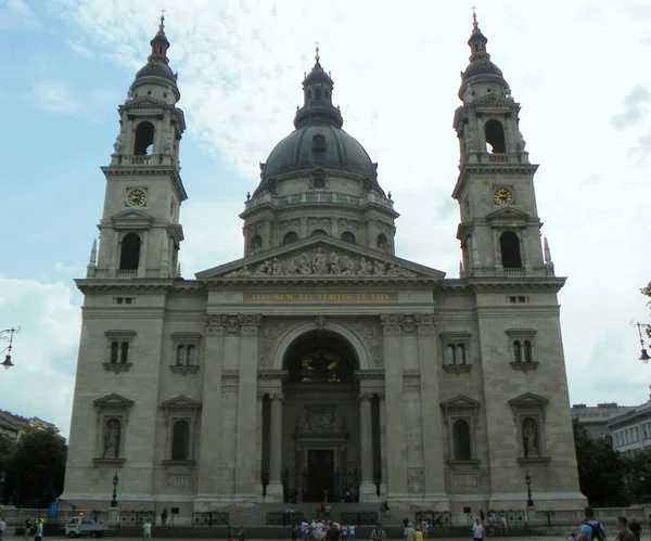 Ungarn Budapest Stephans Basilika Hauptfassade Des Gebäudes — Stockfoto