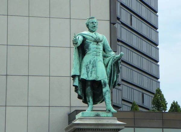 Hongrie Budapest Place Eotvos Monument Baron Eotvos Jozsef — Photo