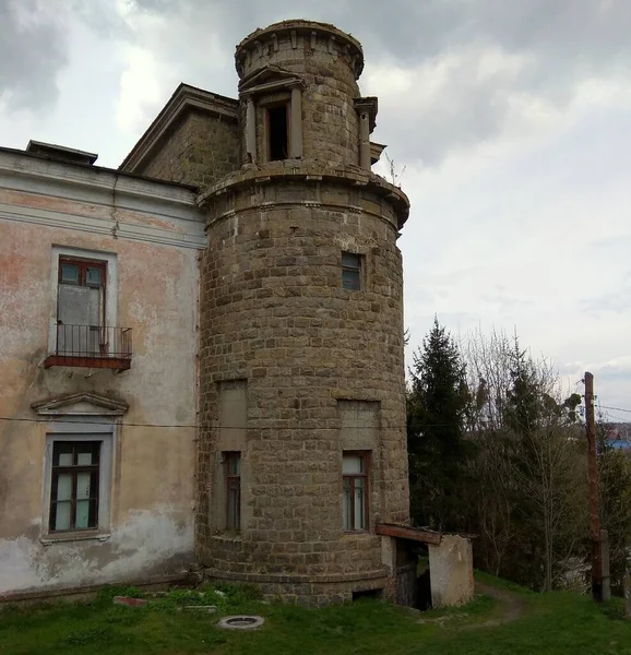 Ucrania Khmilnyk Palacio Del Conde Ksido Torre Derecha Del Palacio — Foto de Stock