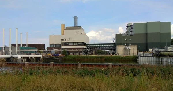 Paesi Bassi Diemen Overdiemerweg Vattenfall Electricity Plant — Foto Stock