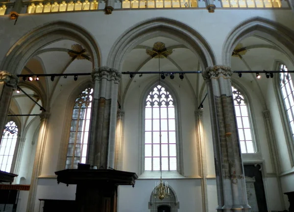 Nederland Amsterdam 143 Nieuwezijds Voorburgwal Nieuwe Kerk Interieur Van Kerk — Stockfoto