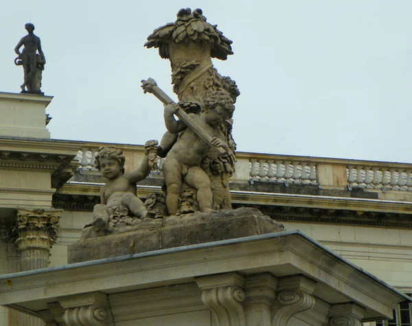 Deutschland Berlin Unter Den Linden Humboldt Universität Berlin Skulpturengruppe Über — Stockfoto