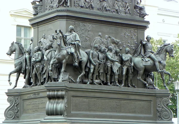 Duitsland Berlijn Unter Den Linden Ruiterstandbeeld Van Frederik Grote Reiterstandbild — Stockfoto