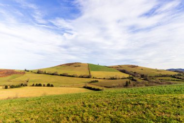 Paysage de campagne dans l'Aveyron