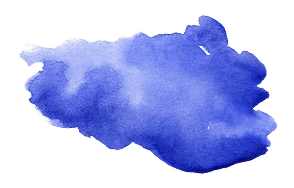 Mancha Aquarela Azul Com Gradiente Nuvem Aquarela — Fotografia de Stock