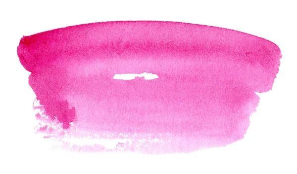 Fundo Aquarela Rosa Abstrato Mancha Aquarela Desenhada Mão Com Pinceladas — Fotografia de Stock