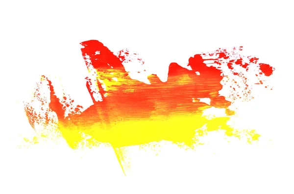 Colorful paint smear shape isolated on white background