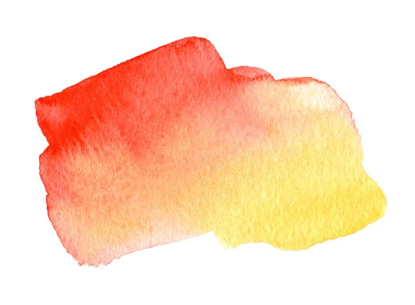 Abstract Watercolor Background Hand Drawn Watercolor Spot Yellow Red Colors — Stock Photo, Image