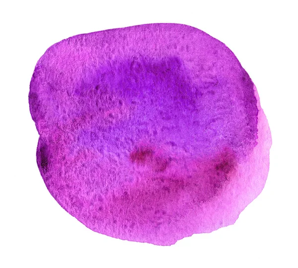 Forma Acuarela Púrpura Abstracta Como Fondo Aislado Blanco Pinza Acuarela — Foto de Stock