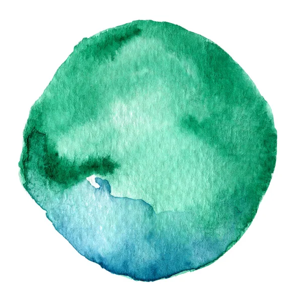 Абстрактные Сине Зеленые Акварельные Полотна Текста Логотипа Акварельный Фон — стоковое фото
