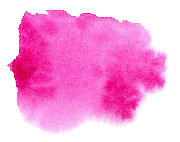 粉红抽象水彩画为文字 手绘水彩背景 — 图库照片