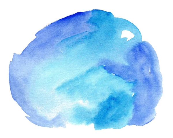 Μπλε Υδατογραφία Σχήμα Αφηρημένο Φόντο Κειμένου Λογότυπου Που Απομονώνεται Λευκό — Φωτογραφία Αρχείου