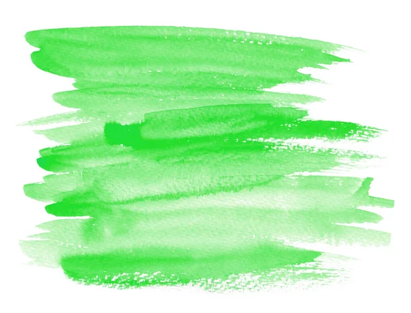 Sfondo Verde Acquerello Forma Testo Logo Disegnato Mano Astratto Acquerello — Foto Stock