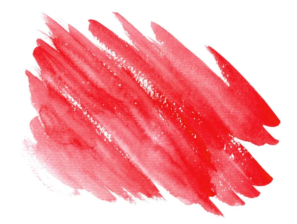 文字或标志的红色水彩画背景 手绘抽象水彩画剪贴画 — 图库照片