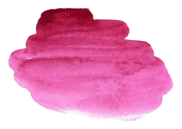 文字やロゴのためのピンクの水彩の形状の背景 手描き抽象水彩クリップアート汚れ — ストック写真