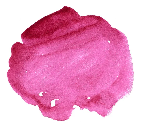 Różowy Akwarela Kształt Tła Dla Tekstu Lub Logo Ręcznie Rysowane — Zdjęcie stockowe