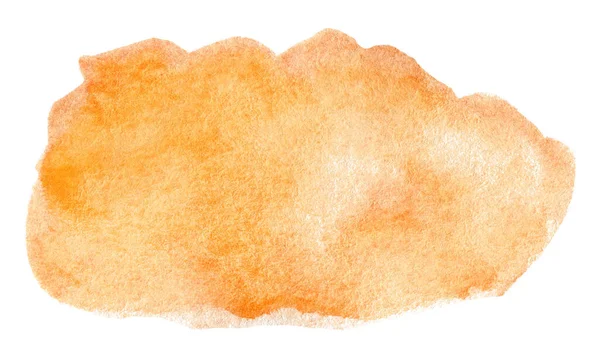 주황색 물감의 추상적 흰색에 — 스톡 사진