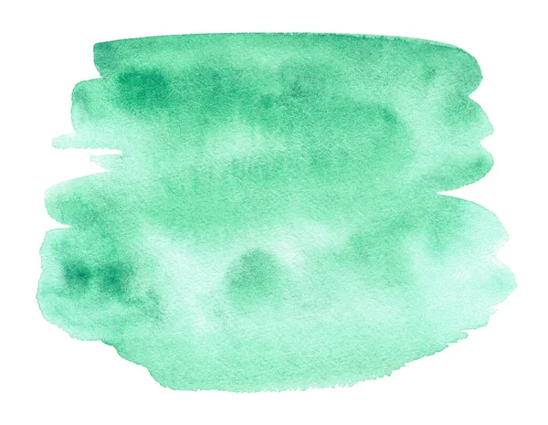 Abstract Green Watercolor Shape Background Isolated White Watercolor Clip Art — Stock Photo, Image