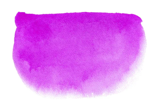 要旨白色に隔離された背景としての紫色の水彩画の形 ロゴやテキストのための水彩クリップアート — ストック写真