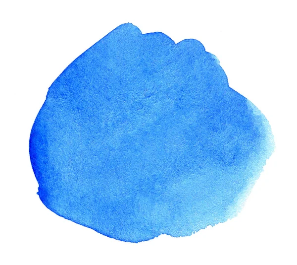 Fundo Aquarela Azul Elemento Artístico Para Banner Modelo Impressão Logotipo — Fotografia de Stock