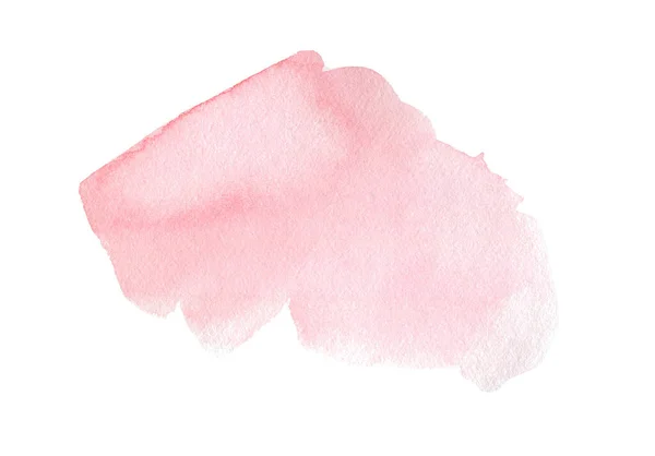 Abstraktes Rosa Aquarell Auf Weißem Hintergrund Aquarell Cliparts Für Text — Stockfoto