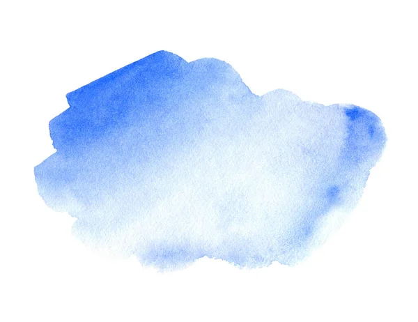 Abstract Blue Watercolor White Background Watercolor Clipart Text Logo — Stock Photo, Image