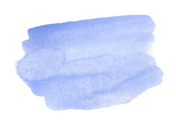 Abstrato Aquarela Azul Sobre Fundo Branco Clipart Aquarela Para Texto — Fotografia de Stock