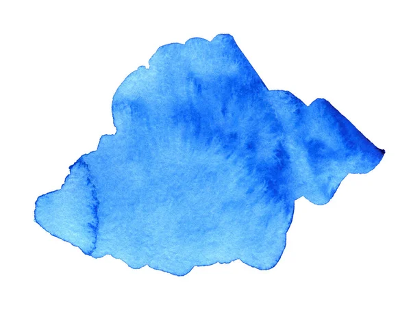 Azul Abstrato Mão Desenhado Fundo Aquarela Para Texto Logotipo Clipart — Fotografia de Stock