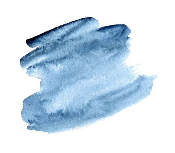 Azul Abstrato Mão Desenhado Fundo Aquarela Para Texto Logotipo Clipart — Fotografia de Stock