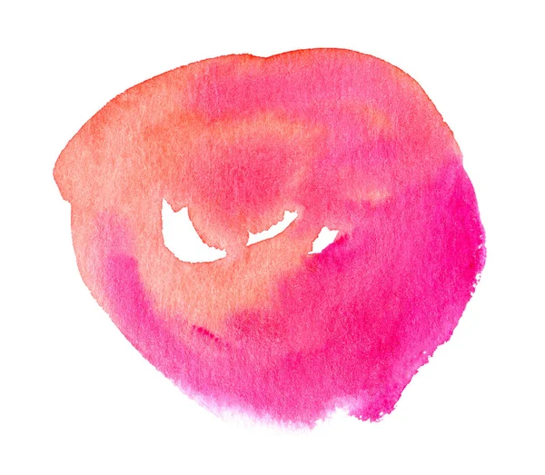 Розовая Форма Акварели Логотипа Букв — стоковое фото