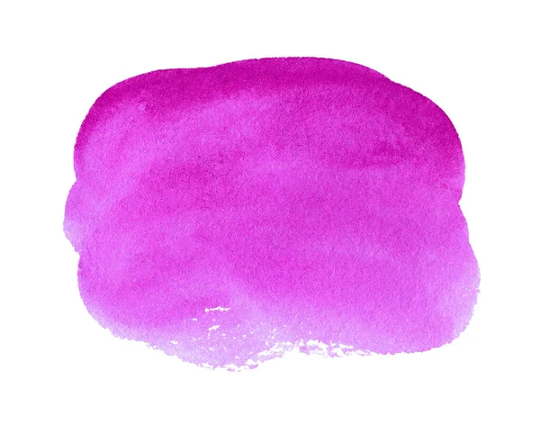 Forma Aquarela Violeta Fundo Abstrato Para Texto Logotipo Isolado Branco — Fotografia de Stock